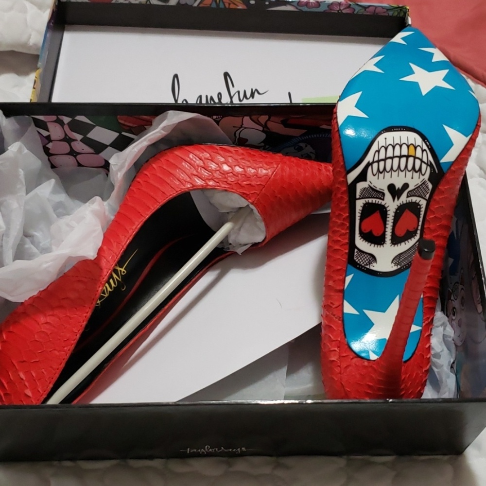 Red stilettos